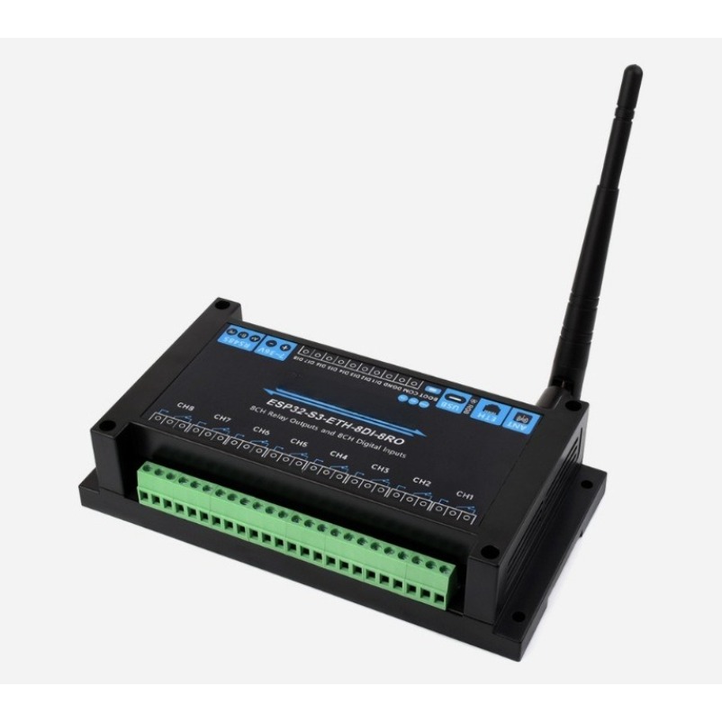Relay 8 Channel Board - Modul Relay Jaringan 8-Channel Industri ESP32‑S3