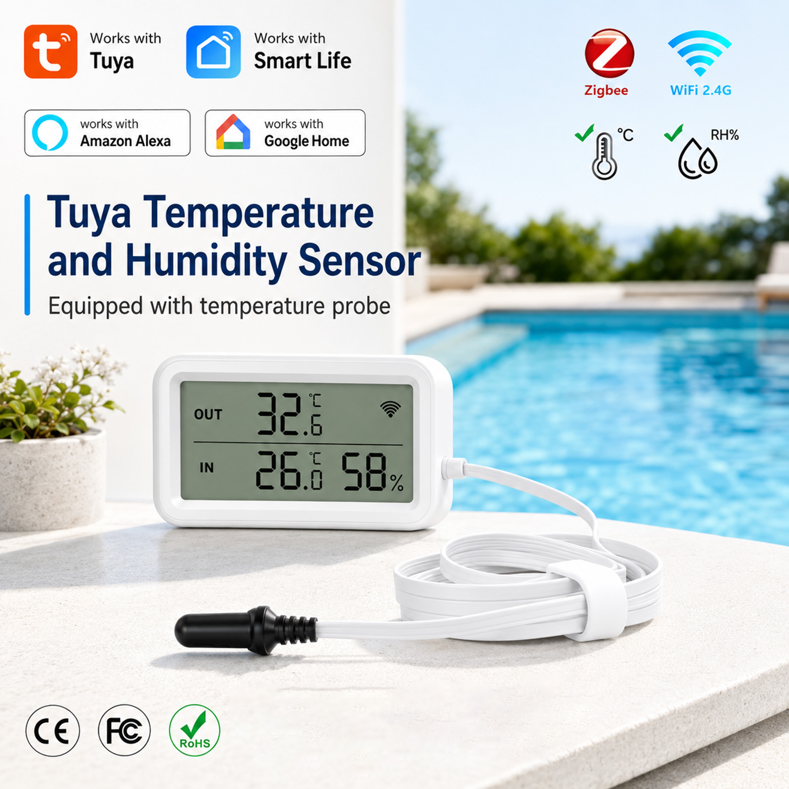 Temperature Humidity Sensor - Sensor Suhu Kelembaban Eksternal Tahan Air