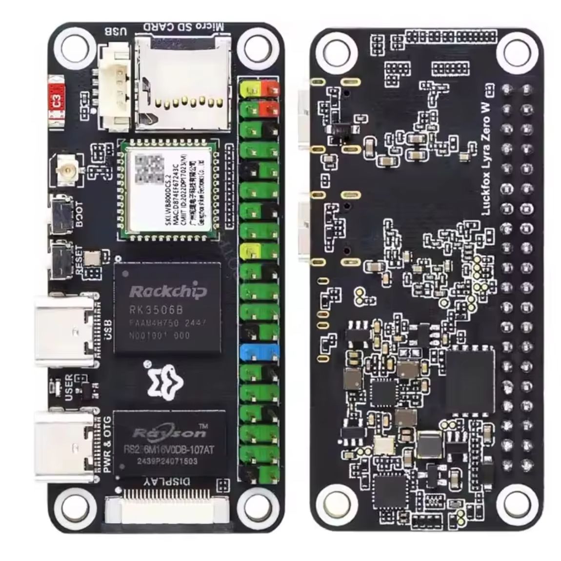 Pi Zero W Board - Luckfox Lyra Zero W RK3506B Rockchip