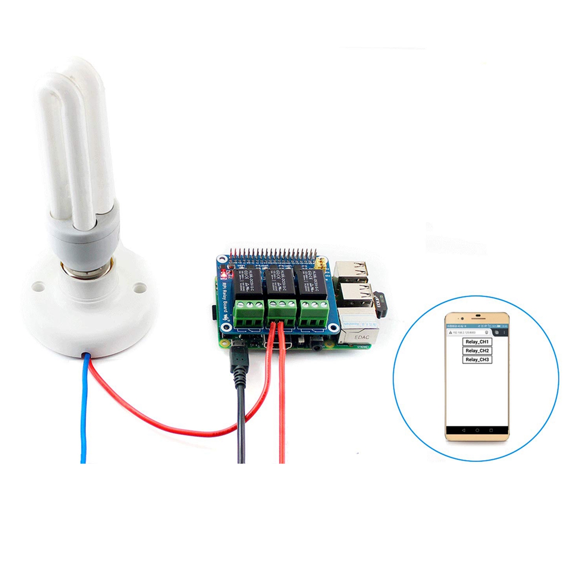 Waveshare 5V 3-Channel Relay M - Pi Zero W Board ulasan dan harga